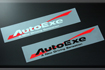 日本AUTOEXE MAZDA(萬事得,馬自達,一汽馬自達) Mazda MX-5 (Roadster,Miata,Euno,NC,NCEC,MK3)汽車動力升級改裝零件 AutoExe Wave Logo Sticker Black 波浪標緻貼紙 (黑色) A10000-08